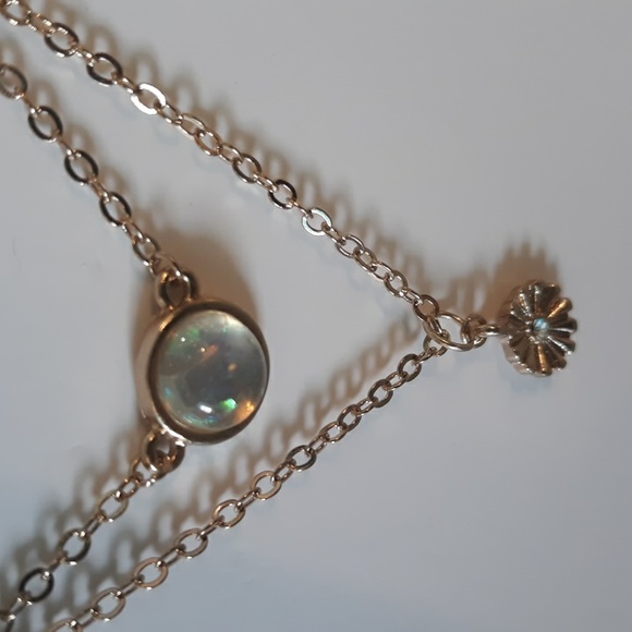 Girl's Flower & Rhinestone Necklace - Picture 3 of 10